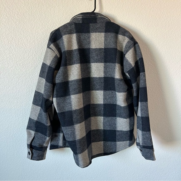 Banana Republic Men’s Medium Flannel Navy Outdoorsman Lightweight Shacket Jacket - Picture 2 of 12